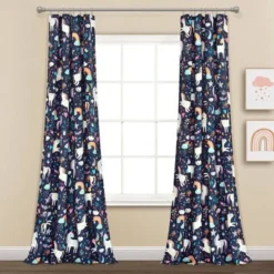 84"x52" Set Of 2 Unicorn Heart Window Curtain Panels - Lush Décor 10 84"x52" Set Of 2 Unicorn Heart Window Curtain Panels - Lush Décor -Children Household Series GUEST 330acdd4 7479 4f9f a662 5e8a8bdbc320