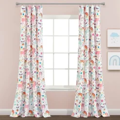 84"x52" Set Of 2 Unicorn Heart Window Curtain Panels - Lush Décor 11 84"x52" Set Of 2 Unicorn Heart Window Curtain Panels - Lush Décor -Children Household Series GUEST 340f3724 ea15 4249 8604 edf344482ae7