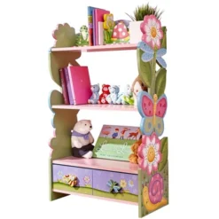 Magic Garden Floral Bookshelf - Fantasy Fields By Teamson Kids -Children Household Series GUEST 34533c57 8575 4117 b3cb 71a49725eecd