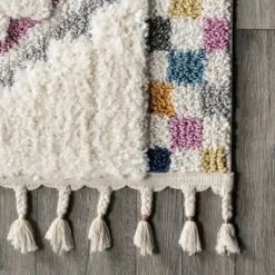 NuLOOM Lilou Moroccan Kids Tassel Area Rug -Children Household Series GUEST 35accabb 8e5a 425b 950f 4dd7fb443921