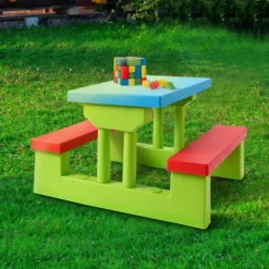 Costway 4 Seat Kids Picnic Table W/Umbrella Garden Yard Folding Children Bench Outdoor 11 Costway 4 Seat Kids Picnic Table W/Umbrella Garden Yard Folding Children Bench Outdoor -Children Household Series GUEST 35c4a760 9001 4817 97ac 502e907e274c