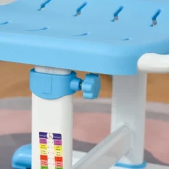 Qaba Kids Table And Chair Set, Activity Desk With USB Lamp, Storage Drawer For Study, Activities, Arts, Or Crafts -Children Household Series GUEST 3683efbd 6816 4f79 9848 0e74fe93e9d0