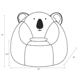 Koala Kids' Bean Bag Chair - Pillowfort™ -Children Household Series GUEST 3688780a 0be5 40a4 b824 d6f306089e25