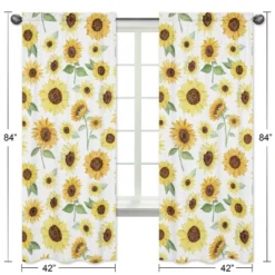 2pc Sweet Jojo Designs Sunflower Window Panel 7 2pc Sweet Jojo Designs Sunflower Window Panel -Children Household Series GUEST 376959d6 6e3a 4faa bf2a c9db3dcf0f24