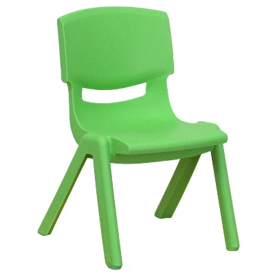 Emma And Oliver 10 Pack Plastic Stackable School Chair With 10.5" Seat Height 10 Emma And Oliver 10 Pack Plastic Stackable School Chair With 10.5" Seat Height - Image 10