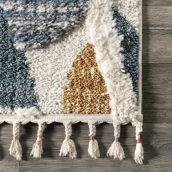 NuLOOM Chaya Abstract High/Low Kids Tassel Area Rug -Children Household Series GUEST 38460340 4257 4dd5 9c7d 010069eba973