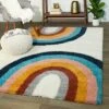 5'2"x7' Double Rainbow Shag - Balta Rugs
