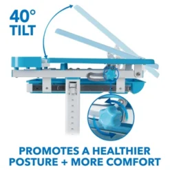 Mount-It! Kids Desk And Chair Set | Height Adjustable Ergonomic Children's School Workstation With Storage Drawer | Blue -Children Household Series GUEST 392dd2ed 93e7 494b 915b 94eac0d14014