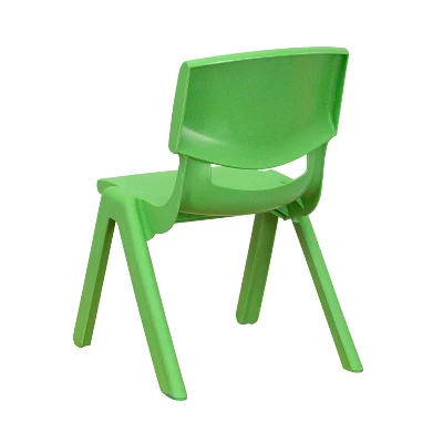 Emma And Oliver 10 Pack Plastic Stackable School Chair With 10.5" Seat Height 7 Emma And Oliver 10 Pack Plastic Stackable School Chair With 10.5" Seat Height - Image 7