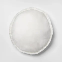 Faux Fur Floor Kids' Pillow Cream - Pillowfort™ -Children Household Series GUEST 3a082ea1 2537 4cd1 bbb5 134721edad48