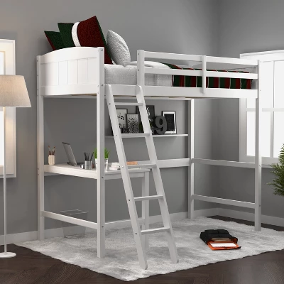 Twin Alexis Wood Arch Loft Bed With Desk - Hillsdale Furniture 15 Twin Alexis Wood Arch Loft Bed With Desk - Hillsdale Furniture - Image 15