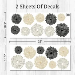 Zinnias Wall Decor - Decalcomania -Children Household Series GUEST 3a15f341 1551 4b24 82a4 6ad1ff0007a5