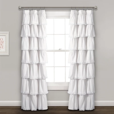 52"x84" Ruffle Window Curtain Panel - Lush Décor 5 52"x84" Ruffle Window Curtain Panel - Lush Décor - Image 5