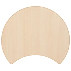 Emma And Oliver 25.125"W X 35.5"L Crescent Natural Plastic Adjustable Activity Table-Seats 4 -Children Household Series GUEST 3acff904 ce81 4722 af9f 55451f69db0d 1