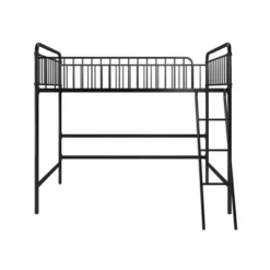 Twin Kaila Metal Loft Bed Black - Room & Joy -Children Household Series GUEST 3cf1abc0 f00f 44c7 a593 982b90d57448