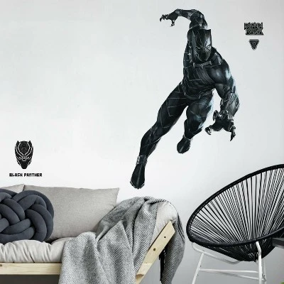 Roommates Black Panther Peel And Stick Giant Wall Decal 2 Roommates Black Panther Peel And Stick Giant Wall Decal - Image 2