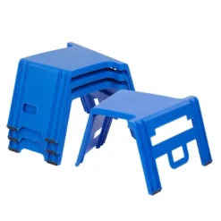 ECR4Kids Linking Stools, Children's Stackable Seat, Portable Floor Table, 4-Piece -Children Household Series GUEST 3dd7183b 64c1 4953 bef9 8c135e249aaa