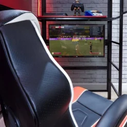 Twin Battle Den Gaming Bunk Bed With TV Mount Black - X Rocker -Children Household Series GUEST 3e373df0 c493 4c48 b1eb b2caae699b3f