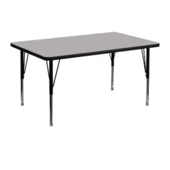Flash Furniture 30''W X 48''L Rectangular Thermal Laminate Activity Table - Height Adjustable Short Legs -Children Household Series GUEST 3f088a5d c3ec 4a1a 8918 ac81f3d167e5