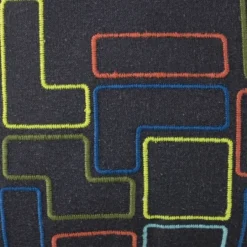 Teen Canvas Embroidered Throw Pillow Yellow/Gray/Blue - Makers Collective -Children Household Series GUEST 3f50bfdf 48be 4d35 a9cd 53195dceec87