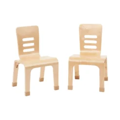 ECR4Kids Bentwood Chairs, Stackable School Chairs, Assembled, 2-Pack - Natural -Children Household Series GUEST 3ff600b1 bd25 45ce b45a 61cb5d826b23