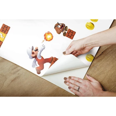 Nintendo Super Mario Peel And Stick Wallpaper - Roomates 2 Nintendo Super Mario Peel And Stick Wallpaper - Roomates - Image 2