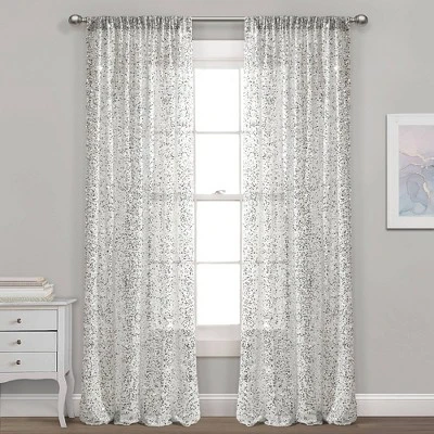 52"x84" Ballgown Glam Sparkle Sequins Window Curtain Panel - Lush Décor 5 52"x84" Ballgown Glam Sparkle Sequins Window Curtain Panel - Lush Décor - Image 5