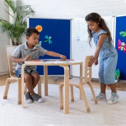ECR4Kids Bentwood Chairs, Stackable School Chairs, Assembled, 2-Pack - Natural -Children Household Series GUEST 42c054c6 2be6 4ac7 a7cc 8669193aa1a3