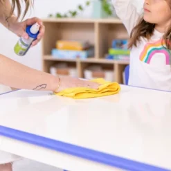 ECR4Kids Rectangle Dry-Erase Activity Table With 2 Adjustable Chairs, 3-Piece -Children Household Series GUEST 43bf16c1 929f 4383 8c3d d2e6b84cb897