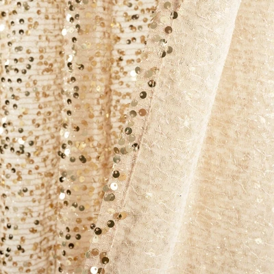 52"x84" Ballgown Glam Sparkle Sequins Window Curtain Panel - Lush Décor 4 52"x84" Ballgown Glam Sparkle Sequins Window Curtain Panel - Lush Décor - Image 4