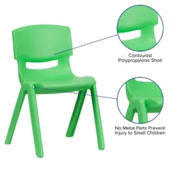 Emma And Oliver 5 Pack Plastic Stackable School Chair With 15.5'' Seat Height -Children Household Series GUEST 4532784e 007c 4f84 ad23 0d283c01c877