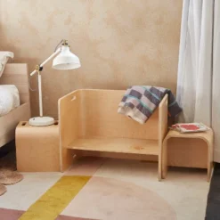 ECR4Kids Bentwood Multipurpose Table And Chair Set, Kids Furniture, Natural, 3-Piece -Children Household Series GUEST 46502b30 fcd5 469a a0af eb439400a5bb