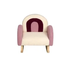 Upholstered Rocking Chair Purple/White - Gift Mark -Children Household Series GUEST 46a1f38f bf08 4b50 adbe 490e6766257c
