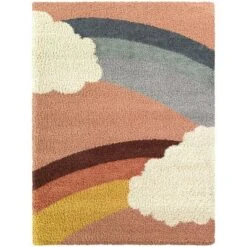 5'3"x7' Bella Rainbow Cloud Shag Kids' Rug - Balta Rugs -Children Household Series GUEST 4764bc89 ba94 45eb 9951 fb47012fa160