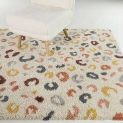 Savannah Animal Print Kids' Area Rug Cream - Balta Rugs