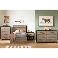 Arlen Mates Bed With 3 Drawers Weathered Oak - South Shore 14 Arlen Mates Bed With 3 Drawers Weathered Oak - South Shore -Children Household Series GUEST 4e765bfd 4f51 4a12 8680 702725ea0eb8