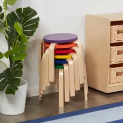 ECR4Kids Bentwood Stacking Stools For Kids, Playroom/Daycare Flexible Seating, 12" Height, 6-Piece 21 ECR4Kids Bentwood Stacking Stools For Kids, Playroom/Daycare Flexible Seating, 12" Height, 6-Piece -Children Household Series GUEST 51d46d29 73c5 48d8 adf9 bd0a653b3856