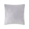 Teen Luxe Fur With Silver Sequin Throw Pillow Gray - Makers Collective