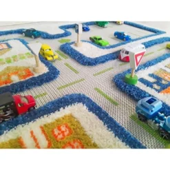 39"x59" Traffic Blue 3D Play Rug - IVI 20 39"x59" Traffic Blue 3D Play Rug - IVI -Children Household Series GUEST 528ea462 c91a 4559 9a3a 1cb8d9ae4ea2