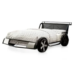 Wapiti Racer Car Youth Bed Silver/Gun Metal - MiBasics 8 Wapiti Racer Car Youth Bed Silver/Gun Metal - MiBasics -Children Household Series GUEST 52dc7083 95ba 4bf7 9693 43ce916b01bf