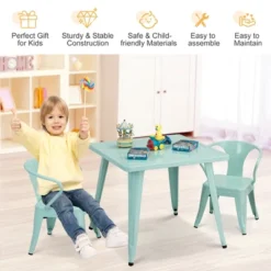 Costway Kids Steel 27'' Square Table Children Play Learn Activity Table Indoor Outdoor 16 Costway Kids Steel 27'' Square Table Children Play Learn Activity Table Indoor Outdoor -Children Household Series GUEST 53ae5c3b f841 44aa 97b1 d1975870e688
