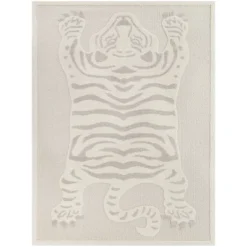 Tigre Animal Print Kids' Area Rug Cream - Balta Rugs -Children Household Series GUEST 55013f35 6d66 4c7b b7b5 7875253b3b74