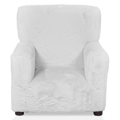 Nuea Faux Fur Kids' Chair White - Homes: Inside + Out 2 Nuea Faux Fur Kids' Chair White - Homes: Inside + Out - Image 2