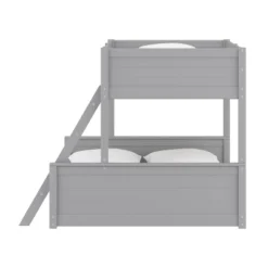 Twin Over Full Capri Wood Bunk Bed Gray - Hillsdale Furniture -Children Household Series GUEST 5554f9b7 99cc 4c4e 840c b21da6a8a53f