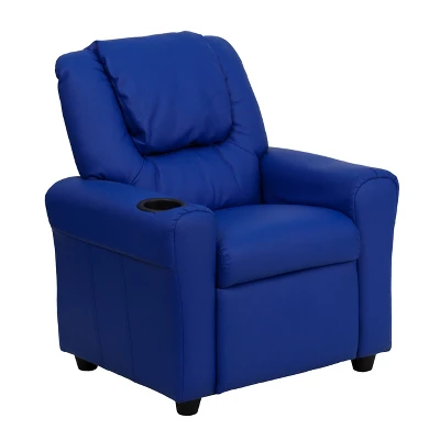 Emma And Oliver Contemporary Kids Recliner With Cup Holder And Headrest 19 Emma And Oliver Contemporary Kids Recliner With Cup Holder And Headrest - Image 19