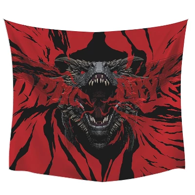 Game Of Thrones Dragon Tapestry Black/Red - RoomMates 1 Game Of Thrones Dragon Tapestry Black/Red - RoomMates