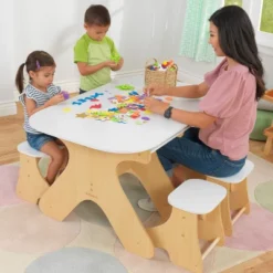 KidKraft Arches Expandable Table With Bench Set -Children Household Series GUEST 5a27f184 5eb0 4203 8247 898b0170376b