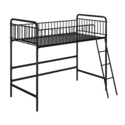 Twin Kaila Metal Loft Bed Black - Room & Joy -Children Household Series GUEST 5a636df5 05fc 40d1 baab 65d2497294bf