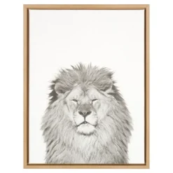 24" X 18" Lion Framed Canvas Art - Uniek 7 24" X 18" Lion Framed Canvas Art - Uniek -Children Household Series GUEST 5ac8cb59 2b1a 4393 bbc3 288de7b6aa05