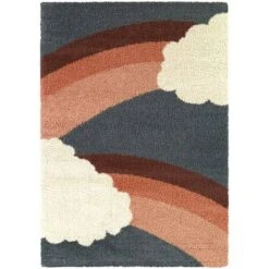 5'3"x7' Bella Rainbow Cloud Shag Kids' Rug - Balta Rugs -Children Household Series GUEST 5b2dfeb1 6456 4684 bfe9 434af8d4a155